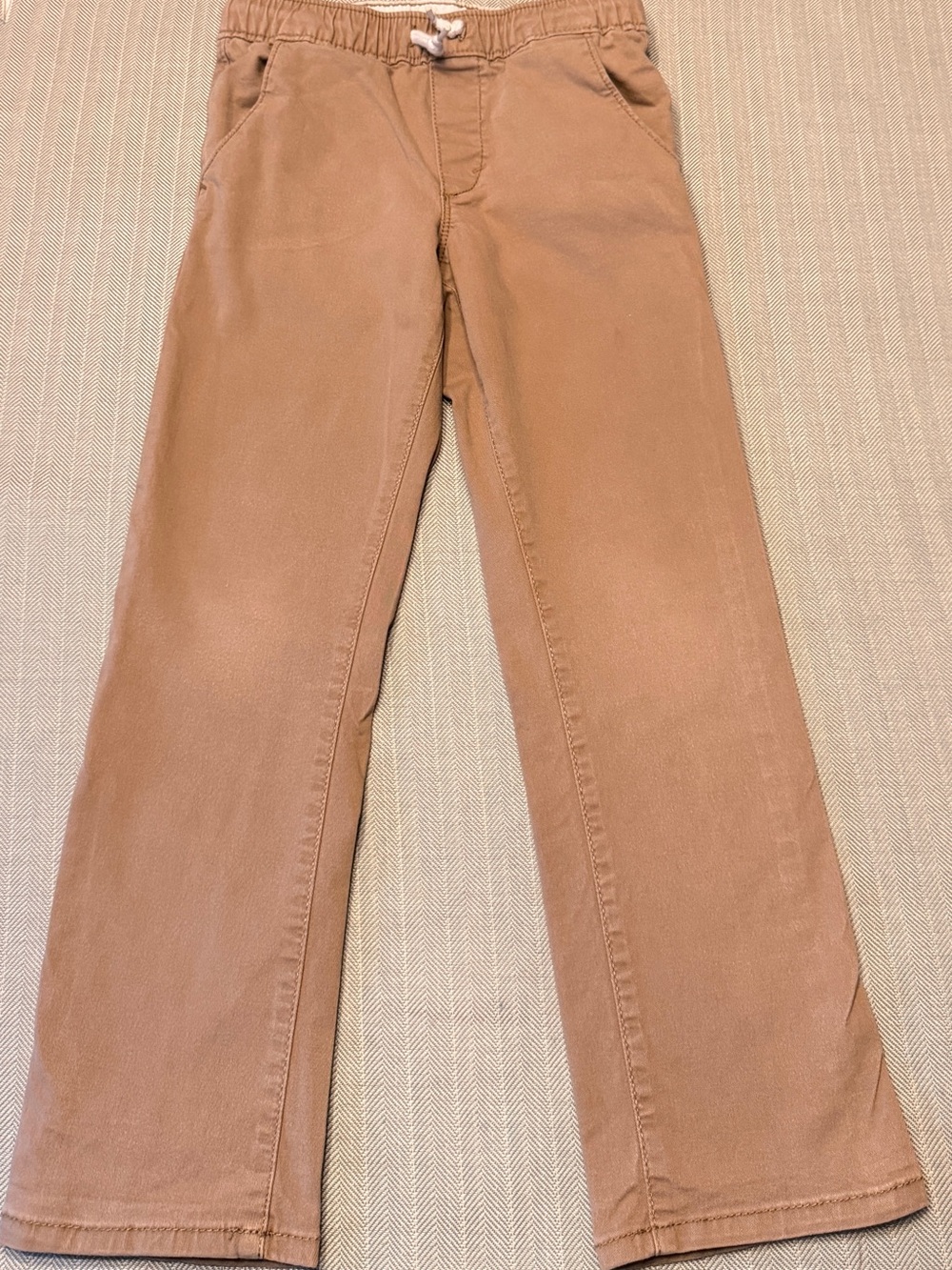 Old Navy Boys 5T Khaki Pull-On Chino Pants Functional Drawstring